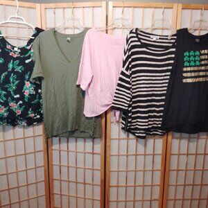 LOT OF 5/$20 WOMENS TOPS SHIRTS SWEATER DRESSBARN MODERN LUX OLD NAVY~SIZE L